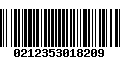 Código de Barras 0212353018209