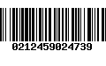 Código de Barras 0212459024739