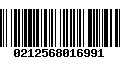 Código de Barras 0212568016991