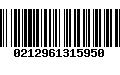 Código de Barras 0212961315950