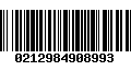 Código de Barras 0212984908993