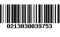 Código de Barras 0213030039753