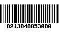 Código de Barras 0213048053000