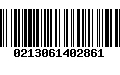 Código de Barras 0213061402861