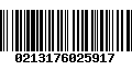 Código de Barras 0213176025917