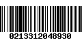 Código de Barras 0213312048930