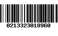 Código de Barras 0213323018960