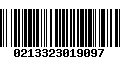 Código de Barras 0213323019097