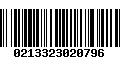 Código de Barras 0213323020796