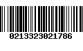 Código de Barras 0213323021786