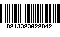 Código de Barras 0213323022042