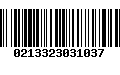 Código de Barras 0213323031037