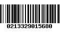 Código de Barras 0213329015680