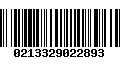 Código de Barras 0213329022893