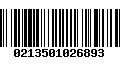 Código de Barras 0213501026893