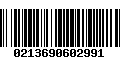 Código de Barras 0213690602991