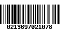 Código de Barras 0213697021078