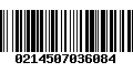 Código de Barras 0214507036084