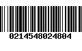 Código de Barras 0214548024804