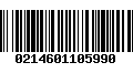 Código de Barras 0214601105990