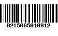 Código de Barras 0215065010912