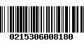 Código de Barras 0215306008180