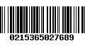 Código de Barras 0215365027689