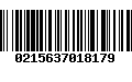 Código de Barras 0215637018179