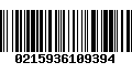 Código de Barras 0215936109394
