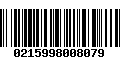 Código de Barras 0215998008079