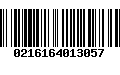 Código de Barras 0216164013057