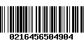 Código de Barras 0216456504904