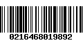 Código de Barras 0216468019892