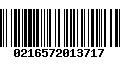 Código de Barras 0216572013717