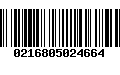 Código de Barras 0216805024664