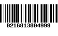 Código de Barras 0216813804999