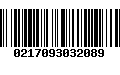 Código de Barras 0217093032089