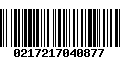 Código de Barras 0217217040877