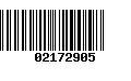 Código de Barras 02172905