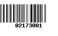 Código de Barras 02173001