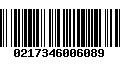 Código de Barras 0217346006089