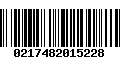 Código de Barras 0217482015228