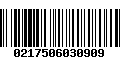 Código de Barras 0217506030909