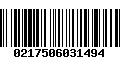 Código de Barras 0217506031494