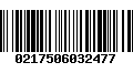 Código de Barras 0217506032477