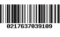 Código de Barras 0217637039109