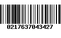 Código de Barras 0217637043427
