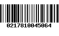 Código de Barras 0217810045064