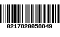 Código de Barras 0217820058849