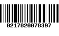 Código de Barras 0217820078397